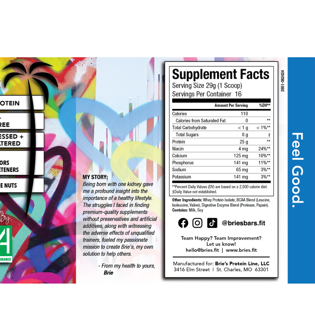 Premium Whey Isolate Protein, Unflavored X Zack Smithey Fine Art
