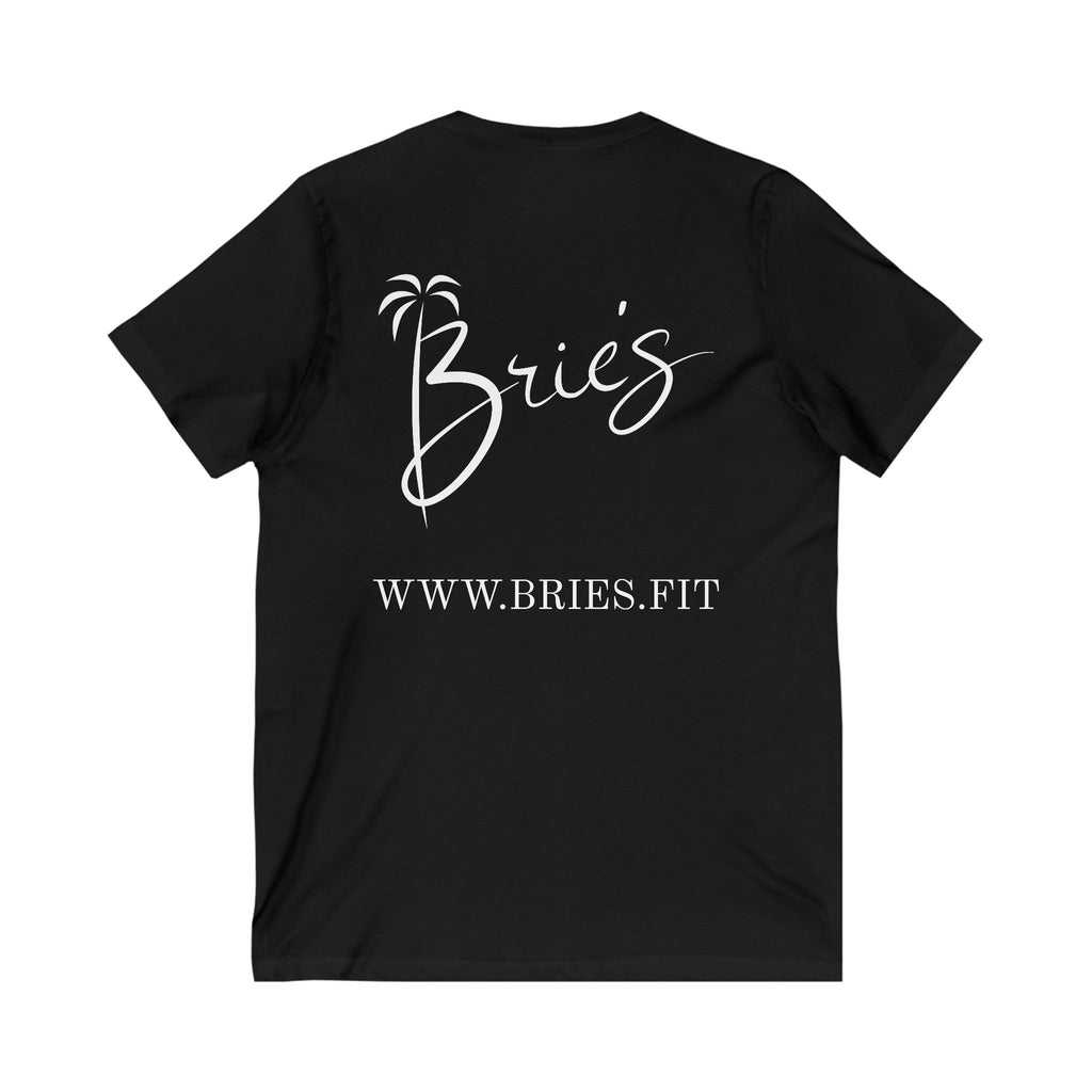 Brie's Unisex Jersey Short Sleeve V-Neck Tee