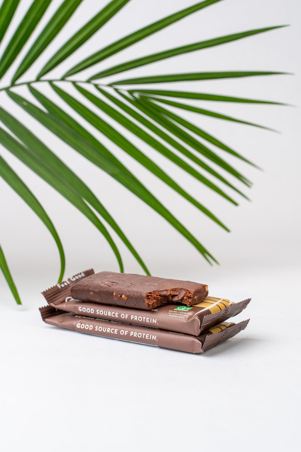 Premium protein bar. Vegan Chocolate Chip Protein Bar. Backed by advanced quality 3rd party testing. Crafted with clean ingredients and fresh beach vibes. Plant based protein bar. 